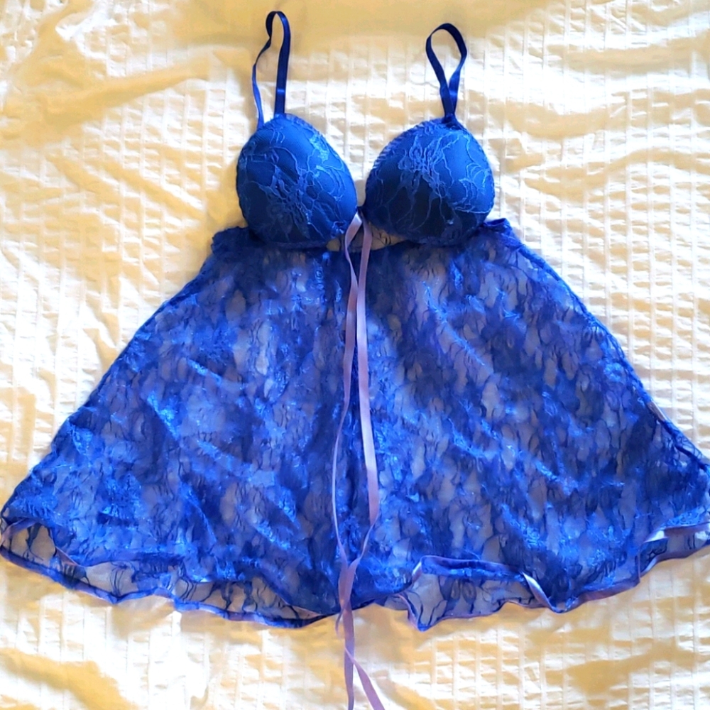 💜2 Ads/$10-NWOT Blue babydoll